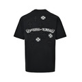 CHROME HEARTS 十字架燒花貼布刺繡短袖 (黑)