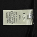 FENDI 重工雙F方塊刺繡短袖 (黑)_5