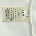 FENDI 重工雙F方塊刺繡短袖 (白)_4