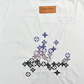 LOUIS VUITTON 漸層老花刺繡短袖 (白)_2
