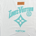 LOUIS VUITTON 前後字母logo編織刺繡短袖 (白)_3