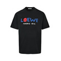 LOEWE 週年限定植絨貼布短袖 (黑)