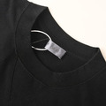 DIOR 漸層藍前後塗鴉刺繡短袖 (黑)_4