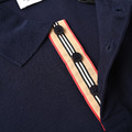 BURBERRY 垂直條門禁小刺繡短袖Polo衫_4