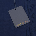 LOUIS VUITTON 鏤空字母提花針織Polo短袖_5