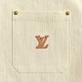LOUIS VUITTON 皮質標誌混紡短袖襯衫_2