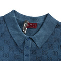 GUCCI 漸層翻領針織Polo短袖_3