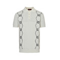 GUCCI 雙G針織毛衣Polo短袖 (白)