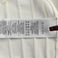 GUCCI 雙G針織毛衣Polo短袖 (白)_4