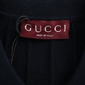 GUCCI 雙G針織毛衣Polo短袖 (黑)_4
