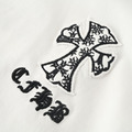 CHROME HEARTS 十字架貼布刺繡圓領短袖 (白)_3