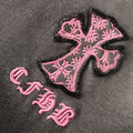 CHROME HEARTS 十字架貼布刺繡圓領短袖 (黑)_3