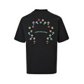 CHROME HEARTS 五彩馬蹄貼布刺繡短袖 (黑)