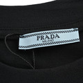 PRADA 倒三角噴墨印花logo短袖 (黑)_3