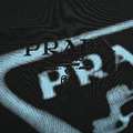 PRADA 倒三角噴墨印花logo短袖 (黑)_2