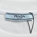 PRADA 倒三角噴墨印花logo短袖 (白)_3