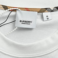 BURBERRY 格紋口袋尼龍拼接短袖 (白)_3