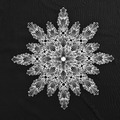 CHROME HEARTS 後背雪花十字短袖 (黑)_2