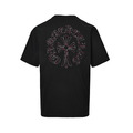 CHROME HEARTS 前後梵文刺繡短袖 (黑)