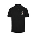RALPH LAUREN 彩色戰馬刺繡Polo短袖 (黑)