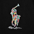 RALPH LAUREN 彩色戰馬刺繡Polo短袖 (黑)_2