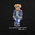 RALPH LAUREN 卡通墨鏡小熊印花短袖 (黑)_2