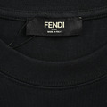 FENDI FF字母標誌印花短袖 (黑)_3