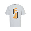 FENDI FF字母標誌印花短袖 (白)