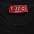 GUCCI 胸口字母徽章印花短袖 (黑)_3