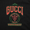 GUCCI 胸口字母徽章印花短袖 (黑)_2