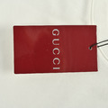 GUCCI 胸口字母徽章印花短袖 (白)_4