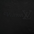 LOUIS VUITTON 編織字母刺繡短袖 (黑)_2