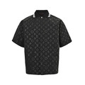 LOUIS VUITTON 老花波紋提花套裝短袖襯衫