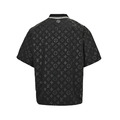 LOUIS VUITTON 老花波紋提花套裝短袖襯衫_1