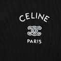 CELINE 凱旋門小標刺繡短袖 (黑)_2
