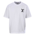 LOUIS VUITTON 前後字母Logo刺繡短袖 (白)_1