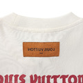 LOUIS VUITTON 多層標識粉紅色字母短袖 (白)_3