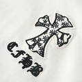 CHROME HEARTS 十字架貼布刺繡圓領短袖 (白)_3