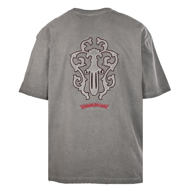 CHROME HEARTS 大寶劍貼布刺繡短袖 (灰)