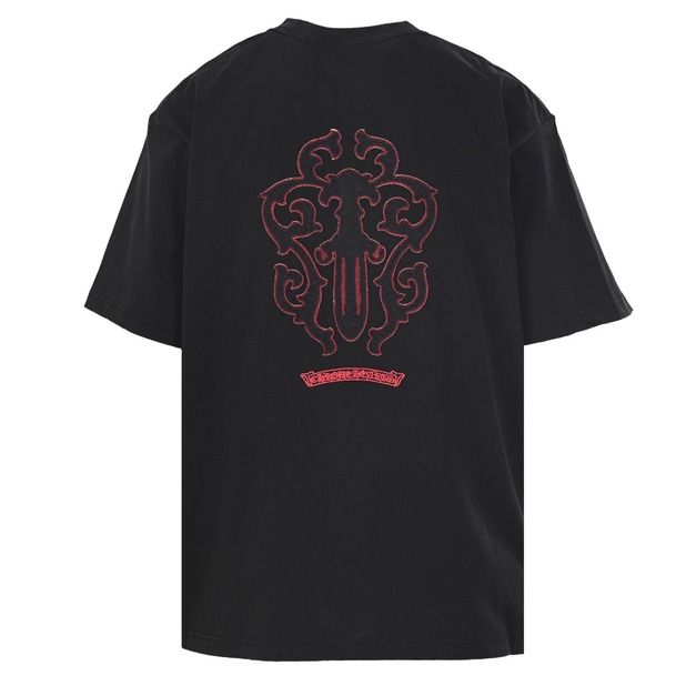 CHROME HEARTS 大寶劍貼布刺繡短袖 (黑)