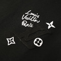 LOUIS VUITTON 貼布字母Logo刺繡短袖 (黑)_2