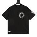 CHROME HEARTS 十字馬蹄印花短袖 (黑)_1