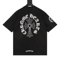 CHROME HEARTS 梵文十字馬蹄印花短袖 (黑)