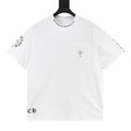 CHROME HEARTS 梵文十字馬蹄印花短袖 (白)_1