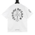 CHROME HEARTS 梵文十字馬蹄印花短袖 (白)