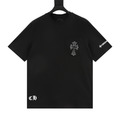 CHROME HEARTS 素描十字架印花短袖 (黑)_1