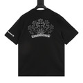CHROME HEARTS 素描十字架印花短袖 (黑)