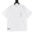 CHROME HEARTS 素描十字架印花短袖 (白)_1
