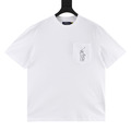 RALPH LAUREN 口袋戰馬小標刺繡圓領短袖 (白)
