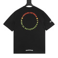 CHROME HEARTS 彩色十字架印花短袖 (黑)